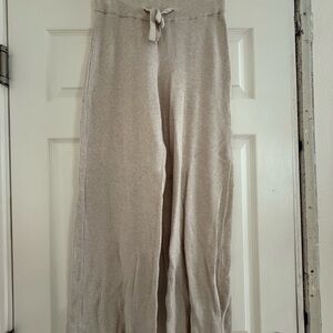 Gilly Hicks Cream Ribbed Knit Pants